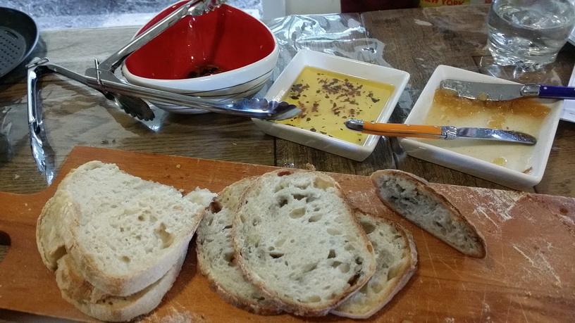 Leftovers from lunch using sourdough and homemade preserves